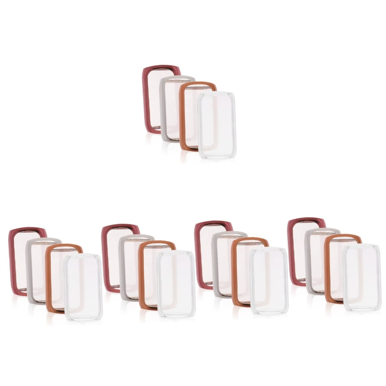 Mikikit 20stücke TPU Watch Screen Protector Für Vollständige Abdeckung Kratzfest Und Stoßfest Einfacher Einbau Transparent Silber Roségold Und Vielseitig Für Alltag Und