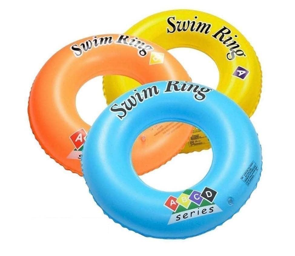 Image of Inflatable Swim Tube Ring for Kids (8-16 Years) | 70 cm Durable PVC Pool Float | Lightweight, Safe & Fun Swimming Ring for Pool, Beach & Summer Water Play