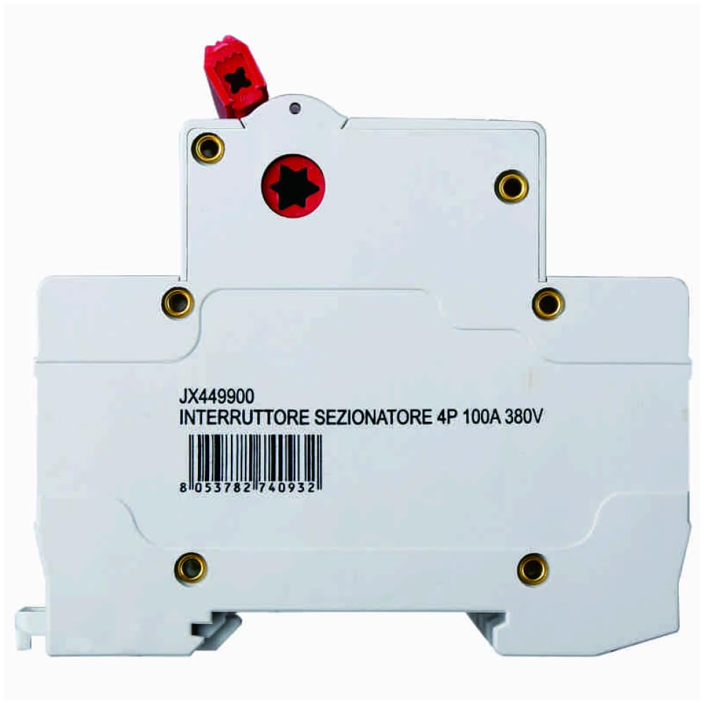 Interrupteur de sectionneur modulaire 100A, 4P 4 pôles, occupe 4 modules DIN, 380 V 415 V AC, interrupteur d'isolation