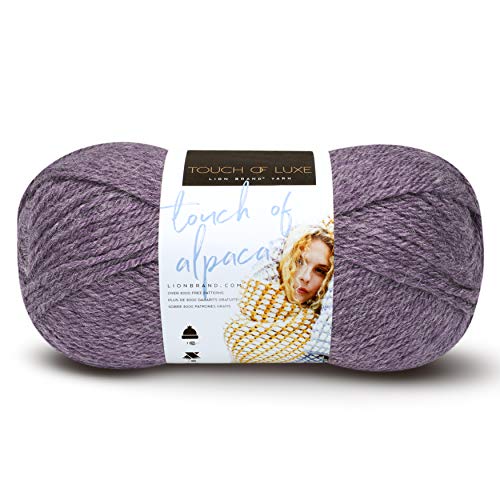 Lion Brand Yarn Touch of Alpaca Yarn, Purple Aster