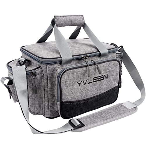 Yvleen Fishing Tackle Box Bag - Outdoor Large Fishing Tackle Storage Bag - 100% Water-Resistant Polyester Material - Fishing Tackle Bags - Suitable For 3600 Tackle Box #TOP5
