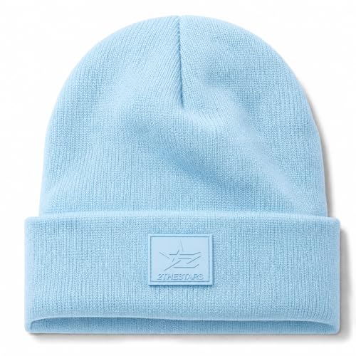 Image of Beanie for Men Women Warm Winter Hat Windproof Thick Knitted Cuffed Unisex Skull Cap