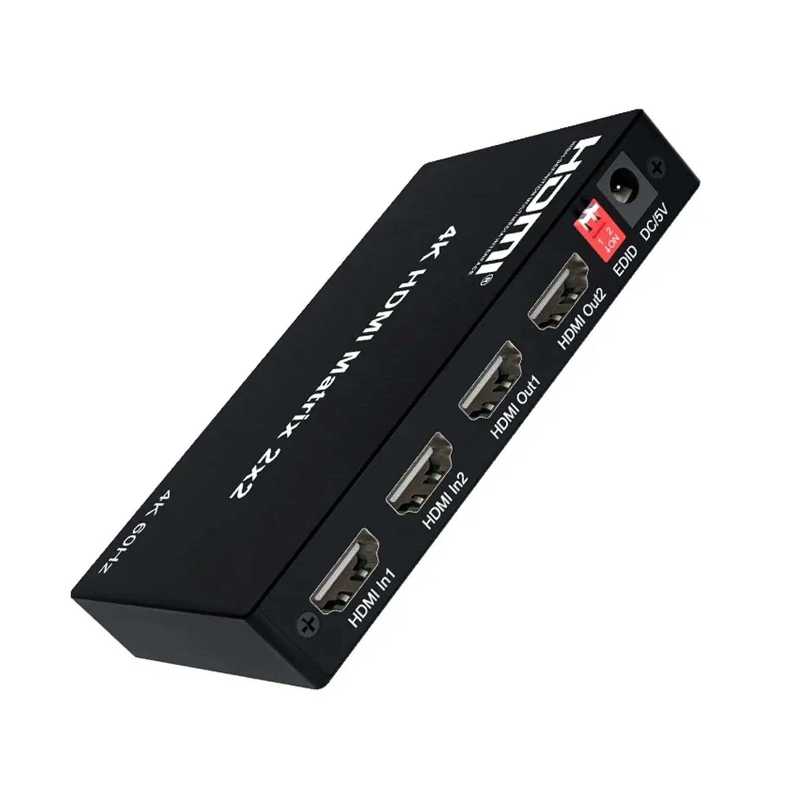2.0 4K60hz 2x2 Matrix Estrattore Distributore Video Switch Splitter per Lo Streaming di Giochi e la Registrazione Multi-Sorgente