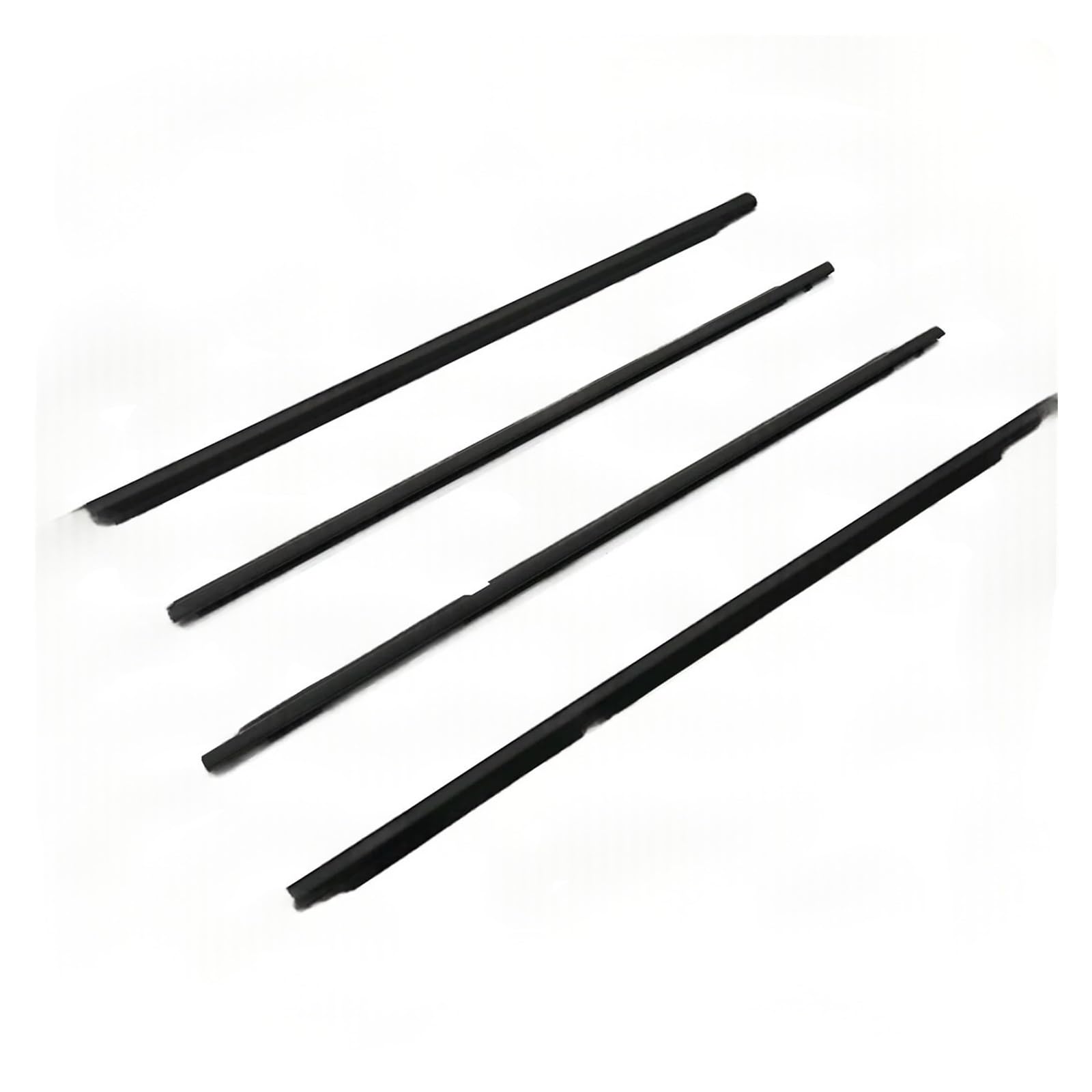4PCS Car Outer Windows Rubber Weatherstrip Sealing Strip Belt Moulding Trim Compatible with Land Cruiser Prado LC95 LC90 1996-2002