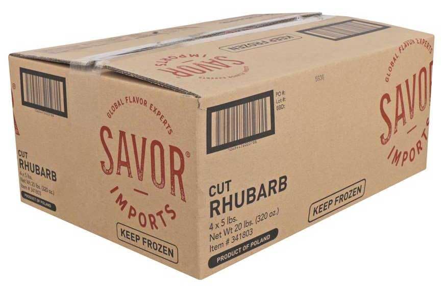 Red Rhubarb Cuts, 5 Pound - 4 per case.