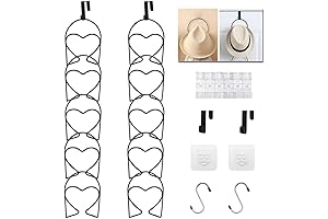 LINFIDITE Hat Wig Holder Rack Hanger Organizer - Closet Hanging Cap Display Storage