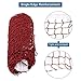 UPALDHOU Badminton Net,Backyard Sport Training Portable Badminton Tennis Net for Garden Beach Backyard (Crimson)