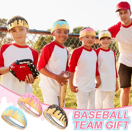 Image of Suncalla Teenager Baseball Headband Elastic Polyester Sweatband Multi Color for Basketball Football Golf Headscarf Baseball Stuff Women Men Accessory Team Gift