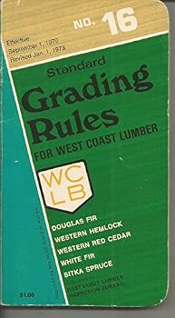 Paperback West Coast Lumber Standard Grading Rules No. 16 Book