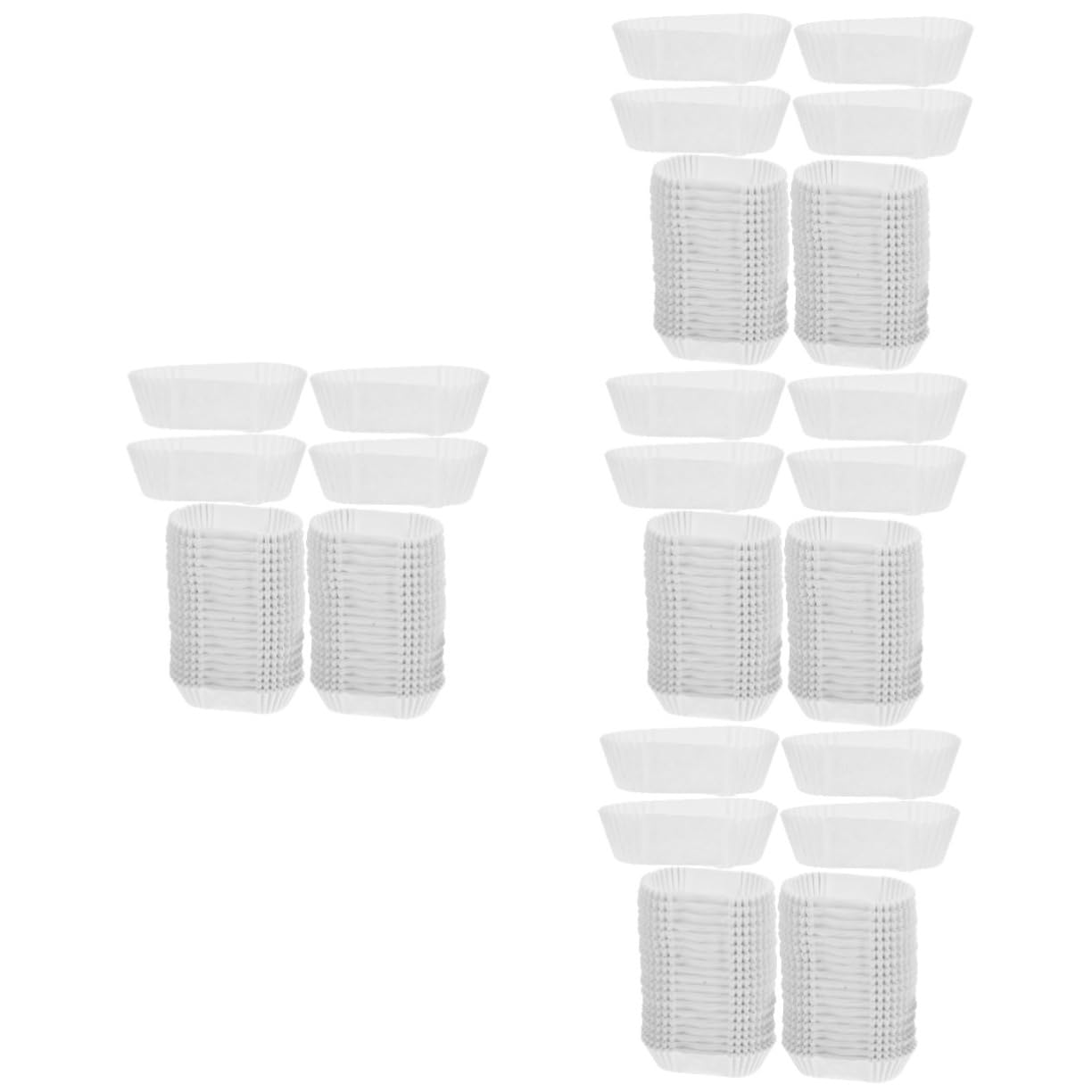 MAGICLULU 4 Pièces Papier Forme pour Gâteaux Résistants à Haute Température Doublures de Cupcake Imperméables Graisse pour Muffins Gâteaux