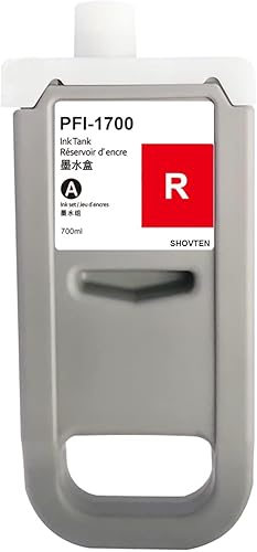 Compatible PFI-1700 PFI1700 Cartucho de tinta rojo compatible con Canon imagePROGRAF Pro2000, 2100 Pro 4000s, 4100, 4100S, 6000s, 6100, 6100S