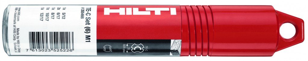 Hilti TE C M1 - Juego de brocas para hormigón(5, 6, 8, 10, 12 SDS Plus)