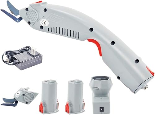 MXBAOHENG Tijeras eléctricas cortador de tela Wbt-1 Tijeras recargables Cortador de tela portátil con 2 baterías y cuchillas para alfombracartóncuero disponible en Yaxa Venezuela