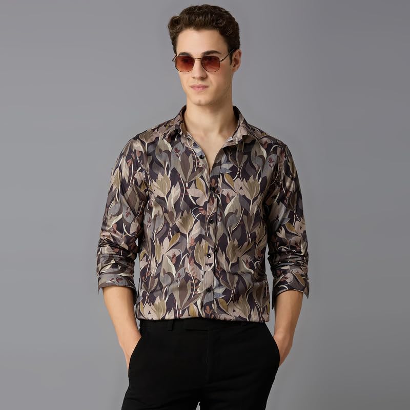 Image of MARK & ALBERT Men's Slim Fit Cotton Formal Shirt