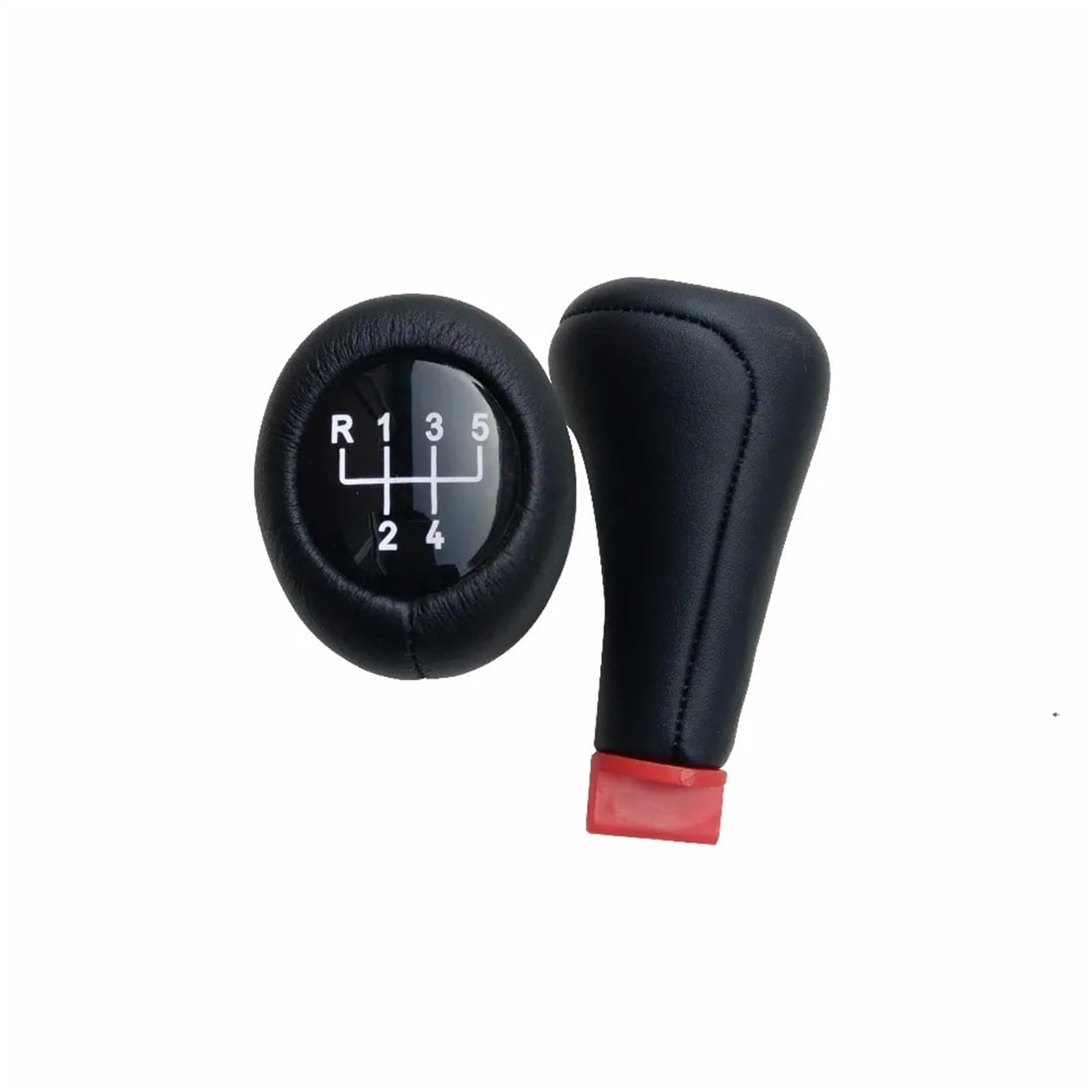 BWSDMZJQRT Car Gear Shifter Knob for BMW E30 E32 E34 E36 E38 E39 E46 E53 E60 E63 E83 E84 E90 E91 5/ 6speed Car Gear Shift Knob Silver Emblem(Black)