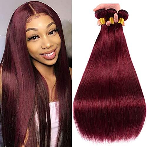 burgundy hair extension