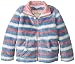 Hatley Little Girls' Fuzzy Fleece Jacket - Winter Stripes