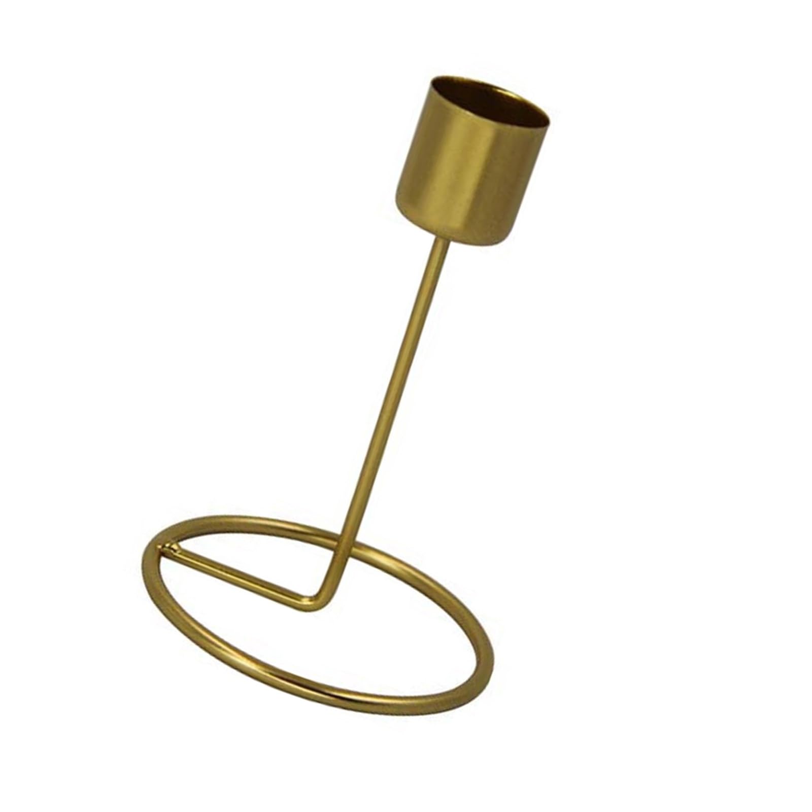 Buxuaaaa Round Bottom European Metal Candlestick Centerpieces Taper Holder Golden Stand Warm Lighting Romantics Table Decors Metal Stand
