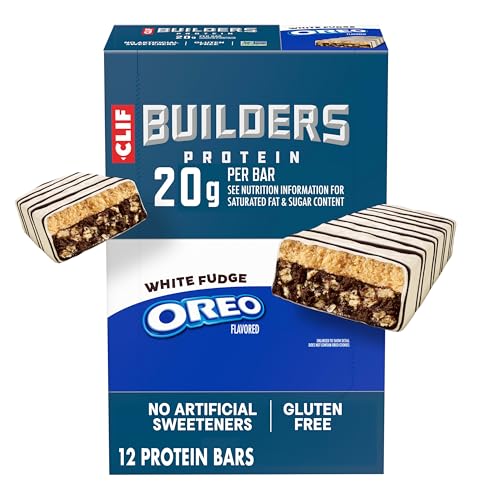 Barritas de proteína CLIF BUILDERS sabor White Fudge OREO 12 unidades miniatura 1