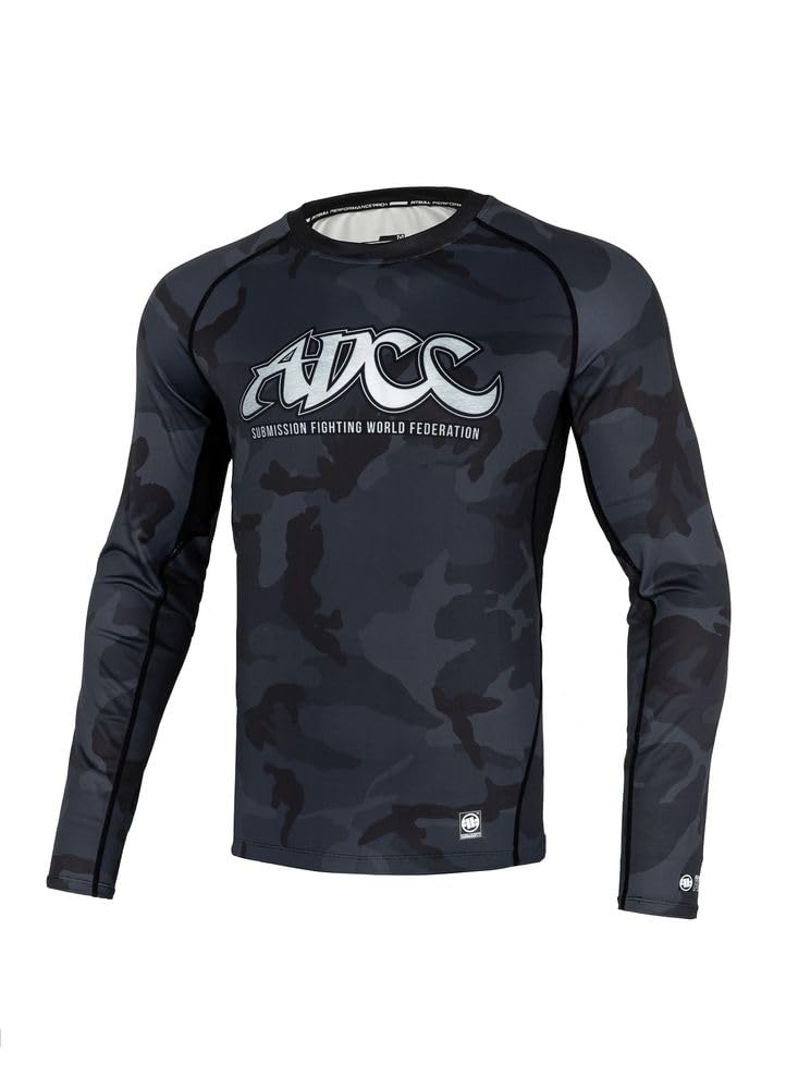 Pitbull Koszulka męska z długim rękawem Rashguard Gym Sport Pit Bull West Coast ADCC Camo