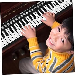 QUMIIRITY 1 Ensemble Piano Noir Abs Clavier Piano Abs Roll-Up Musique Piano Clavier Pianos – Image 6