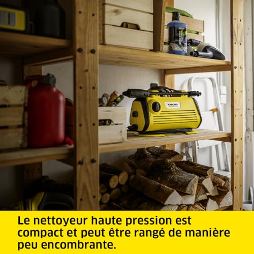 Nettoyeur Haute Pression Kärcher K 3 Horizontal Plus Pression : max. 120 bar Débit : 380 /h Surface : 25 m²h Filtre à Eau Poids : 3 6 kg Flexible et Pistolet Haute Pression Lance Rotabuse - vue 7