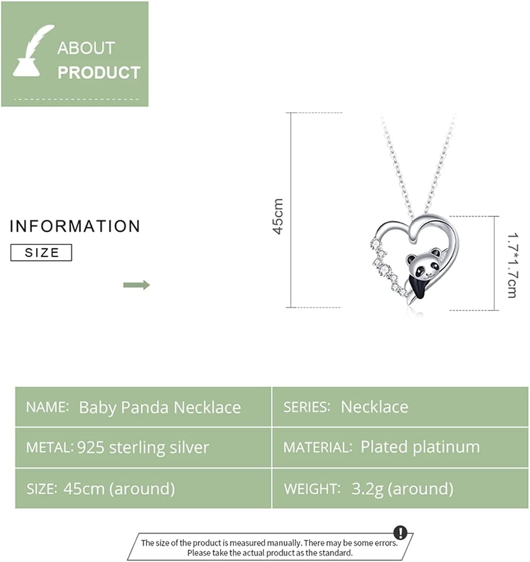 925 Sterling Silver Dog Paw Cat Panda Necklace for Women Cute Dainty Animal Pendant Necklace Gifts for Cat Mom Animals Lover… - Image 8