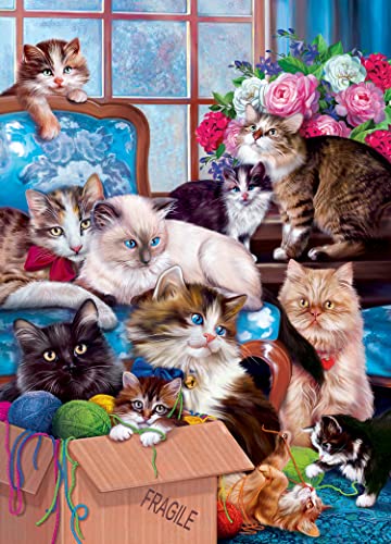 Masterpieces 71908 1000 Piece Jigsaw Puzzle For Adults, Family, Or Youth - Trouble Makers thumb #1