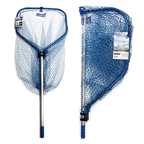 StowMaster SS94X Saltwater Series Precision Landing Net, Silver/Blue