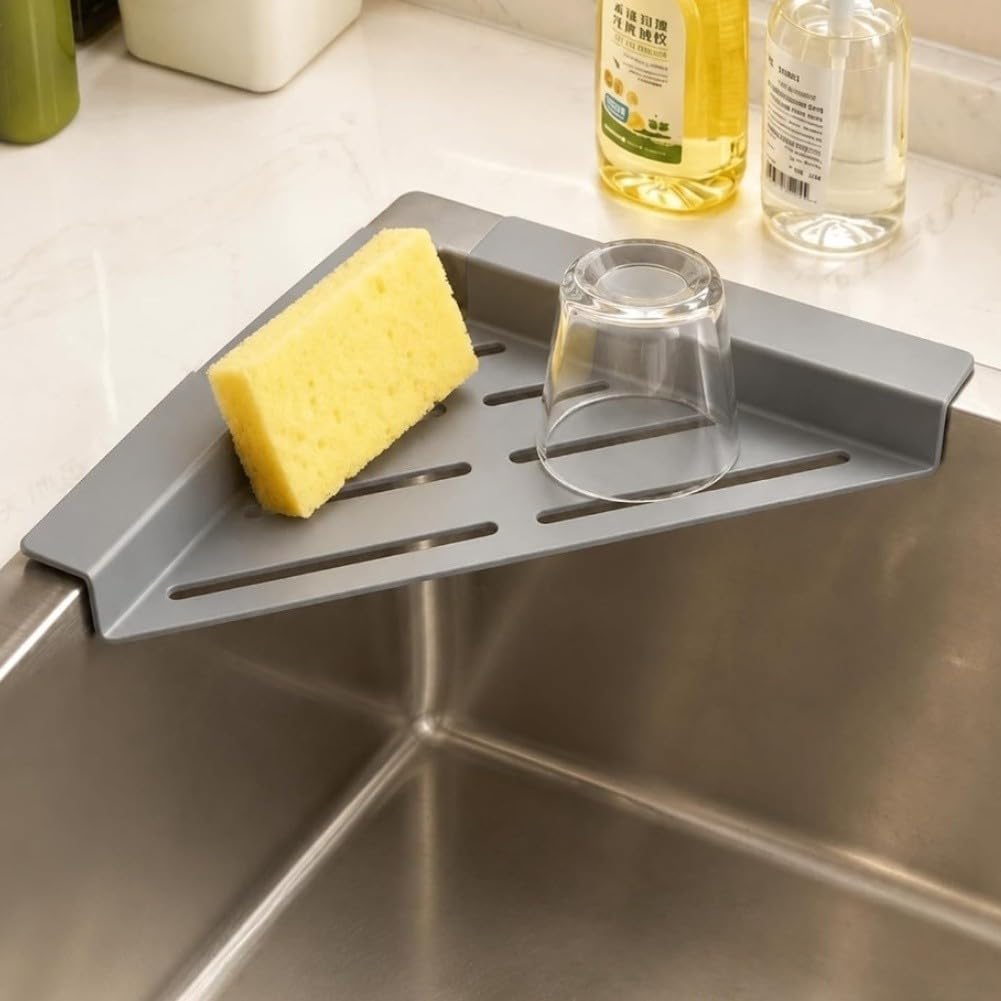 Escurridor Platos Triangular Ahorro Espacio Cocina Pequeña(Black)