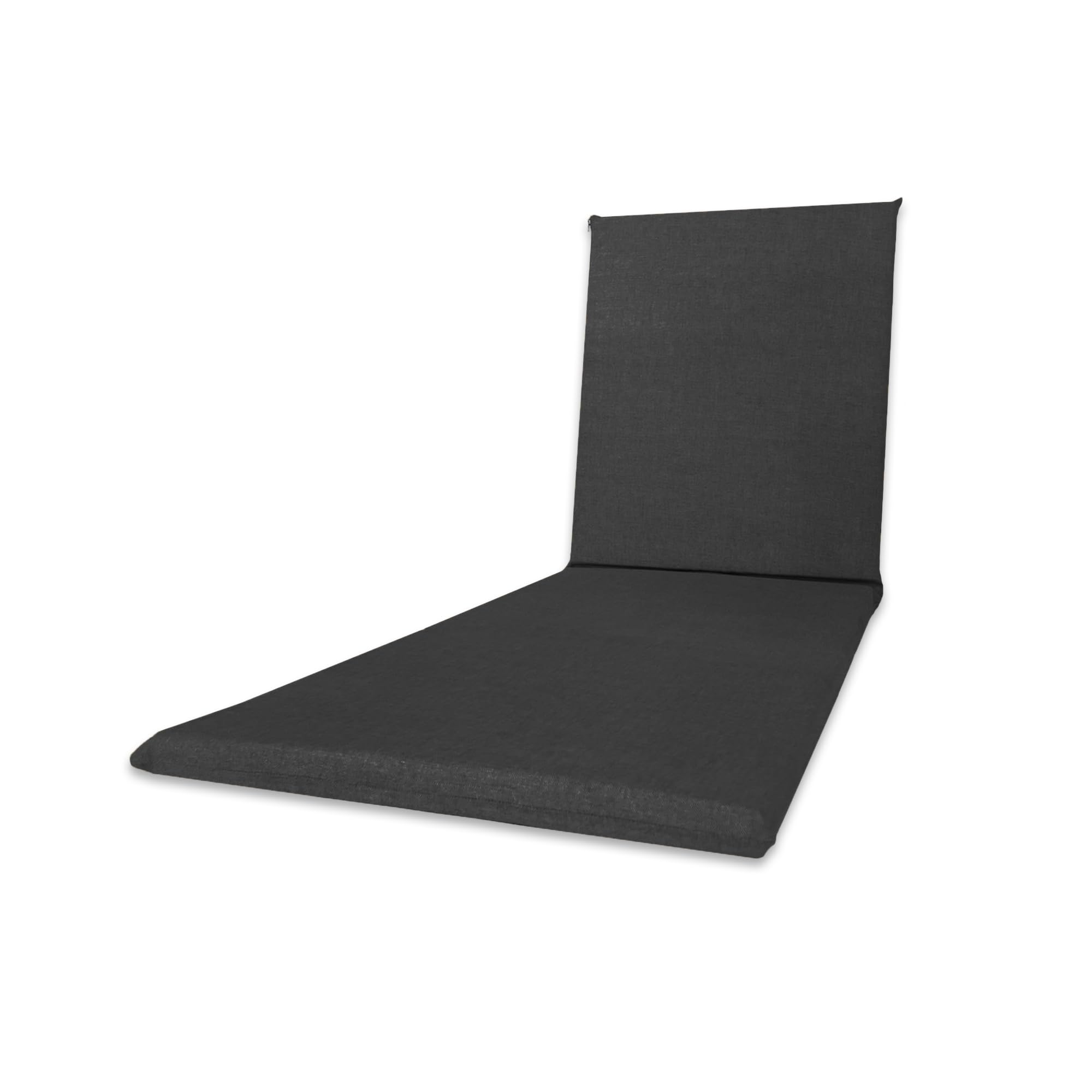 Coussin pour chaise longue, couleur unie loneta 190 x 60 x 4,5 cm, matelas de bain fabriqué en Italie (anthracite)
