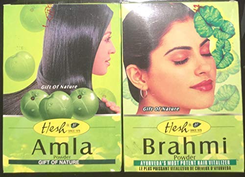 Hesh brahmi (1 Paquet, 100 Grams) et Amla (1 Paquet, 100...
