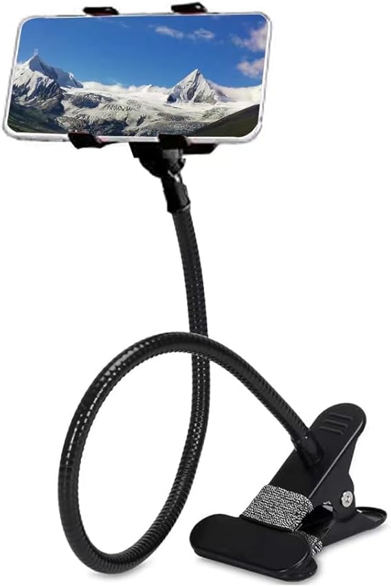 Mlaylase Bedside Phone Holderï¼Œgooseneck Phone Holder Clip Flexible arm Phone Holderï¼ŒFlexible gooseneck Mobile Phone Bracketï¼Œ360 Adjustable DIY Flexible Desktop Mobile Phone Bracket