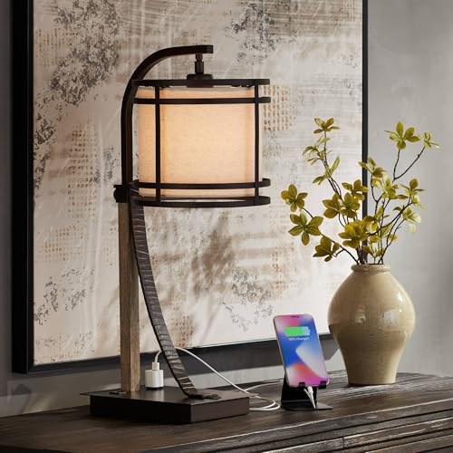 Franklin Iron Works Gentry Industrial Desk Table Lamp 22