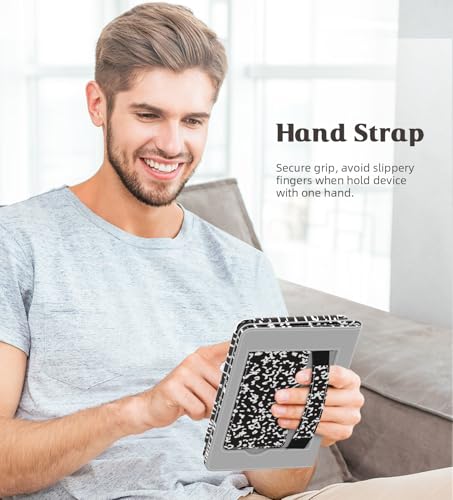 Image of MoKo Case for All-new 6 inch Kindle(11th Generation, 2024 /2022 Release) /(10th Gen,2019) /Kindle(8th Gen, 2016), Ultra Lightweight PU Shell Cover with Auto Wake /Sleep for Kindle 2024, Notebook Black