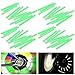 EVTSCAN Bicycle Spoke Reflector - 48pcs Bike Wheel Reflector Tube Cycling Warning Strips Mount Clips Bicycle Spoke Reflectors for Night Cycling Riding, Green