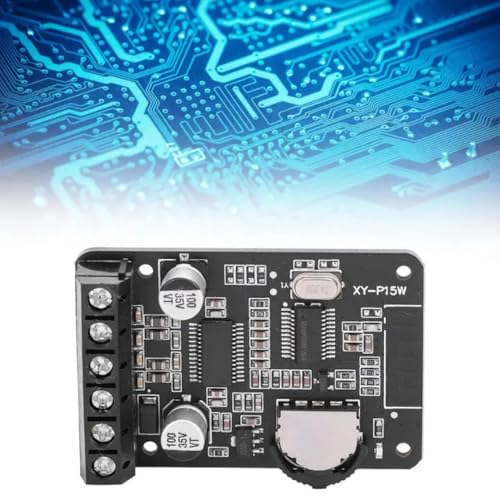 Image of Hexonix XY-P15W Bluetooth Stereo Digital Power Amplifier Board, 10W /15W /20W Dual Channel Class-D Audio Amplifier Module for 12V-24V DIY Speaker Systems