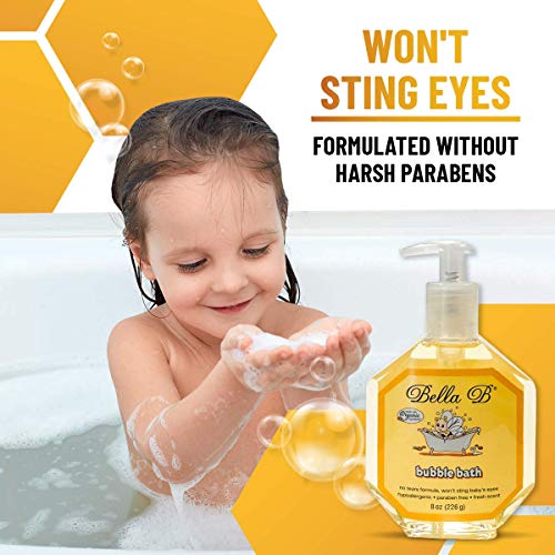 Image of Bella B Bundle: Squeaky Bee Baby Wash & Shampoo 8 oz and Bubble Bath 8 oz