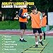 Soccer Training Equipment, Agility Ladder Speed Training Equipment, 20ft Agility Ladder, Jump Rope, 12 Soccer Cones, 4 Hurdles, Running Parachute, Basketball Football Fitness Training Equipment
