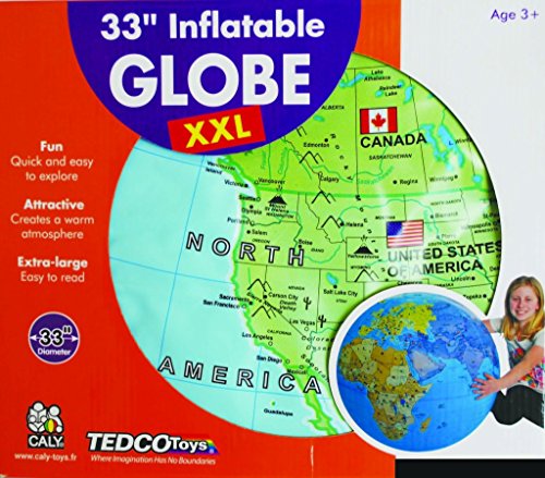 Tedco XXL Inflatable Globe Ingenuity, Creativity, Analytical Skills