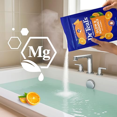 Dr Teal's Pure Epsom Magnesium Salt Soak, Glow & Radiance with Vitamin C & Citrus Essential Oils, 3 lbs - image 5