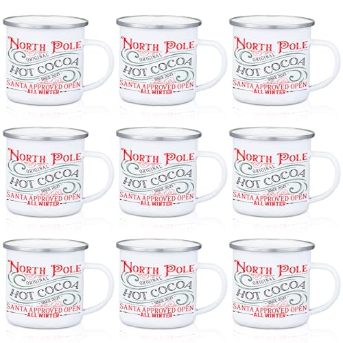 Yaomiao 9 Pcs North Pole Hot Chocolate Mug...