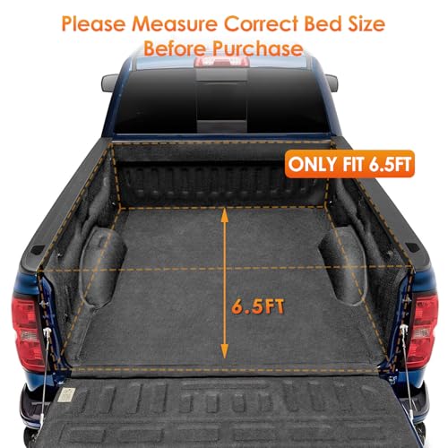 Image of Nilight Soft Tri-Fold Tonneau Cover for Ford F150 2004-2014 6.5ft Bed