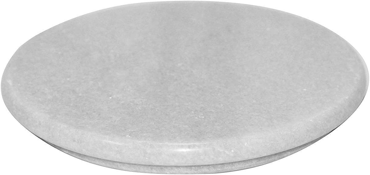 Shopnetix Marble Chakla/Marble Roti Maker/Marble Rolling Board,Large Size 9 Inch (22 Cm) (White)