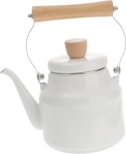 Cafetera esmaltada Máquina de café vintage de acero inoxidable blanco