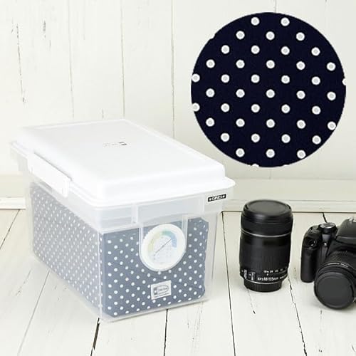 インナーケース付きドライボックス 8L/ダークネイビードット