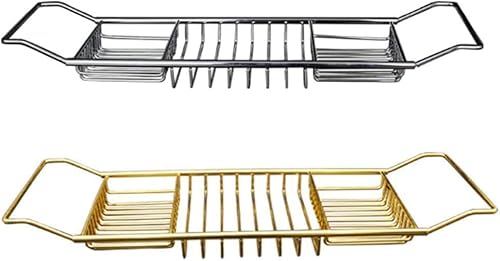 Nozuma 収納式バスルーム収納 バストレイ&バス本棚&バスベンチ バス雑貨ラック リラクゼーションバス用バス用品 (シルバー)