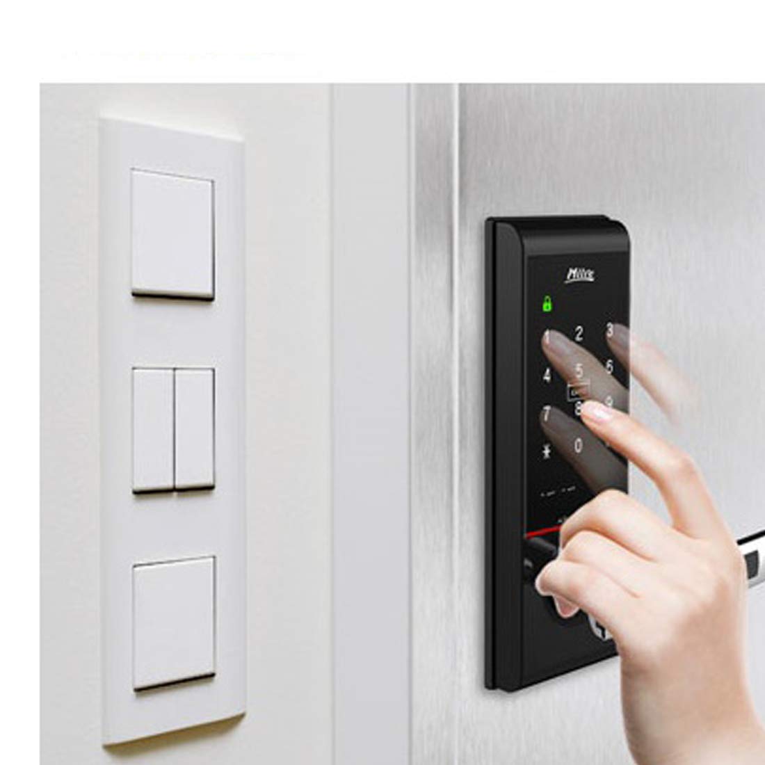 Amazon.co.jp: ミレMI-5200 S/Dデジタルドアロックパスワード＆タグ