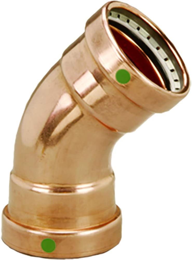 Viega 20653 ProPress Zero Lead Copper XL-C 45-Degree Elbow with 2-1/2-Inch P x P