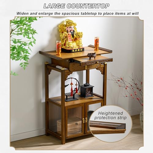 Support à offrandes Feng Shui et meuble d'autel moderne avec rangement